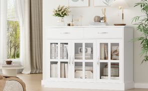 Multifunktionales und weißes Sideboard
