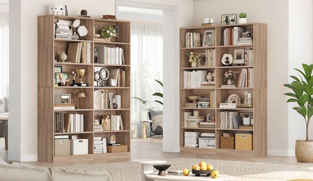 Homfa 188,7cm hohes Bücherregal