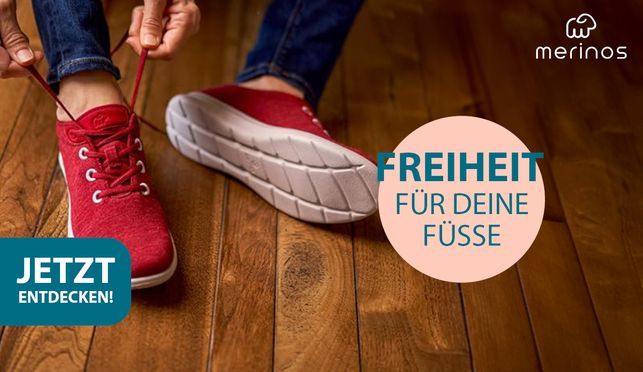 Eleganz trifft Komfort: Merinos Lace Up und Slip On Sneaker in Rot