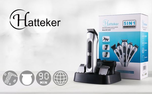 Hatteker Barttrimmer für Männer Haarschneide Set 5 in 1