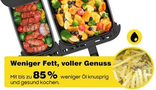 360° Healthy Crisp Technologie: Wenig Öl nötig