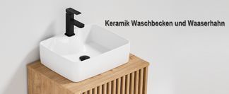 Waschbecken besteht aus hochwertiger Keramik