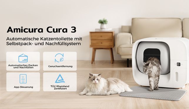 Amicura Cura 3 Automatische Katzentoilette 