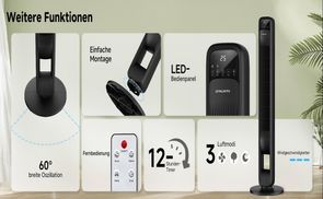 Multi Speed + Modus, flexible Windsteuerung: