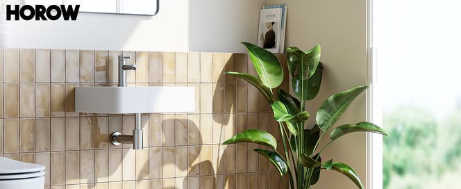 HOROW Waschbecken Gäste Wc Waschtisch, Klein WaschschaleKeramik Weiss Rechteckig 38x26cm