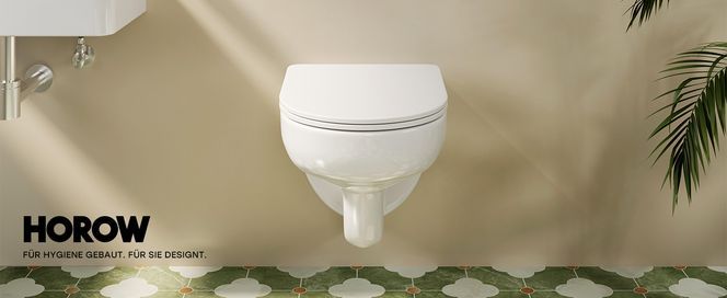 HOROW 3. Generation innovative Spültechnologie Wand WC Spülrandlos