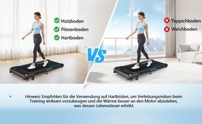 Tragbares Laufband und Platzsparend