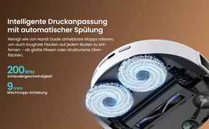 Automatische Wischreinigung mit intelligenter Druckanpassung