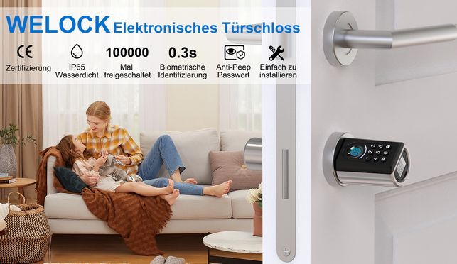 WELOCK Türschloss Fingerabdruck TOUCHAEBL51