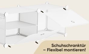 Schuhschranktür – Flexibel montieren