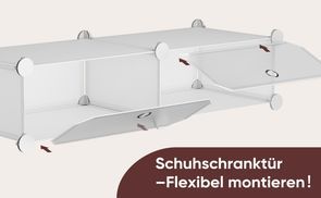Schuhschranktür – Flexibel montieren