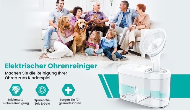 Ohrenreiniger Elektrischer Ohrenschmalz Entferner, Ohrenreiniger, sicheres Ohrreinigungsset