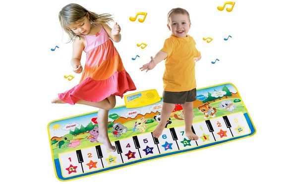 EXTSUD Piano Mat Tanzmatten Klaviermatte Musikmatte Spielzeug als Geschenk für Jungen Mädchen Kinder