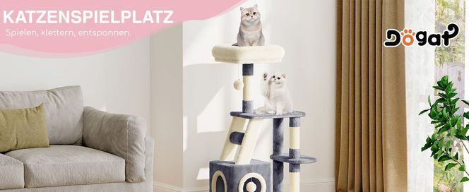 Dogat 107 cm Katzenkratzbaum Spiel und Erholungszone für Katzen