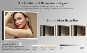 3Lichtfarben + Heilligkeit dimmbar