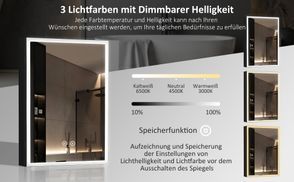 3Lichtfarben + Heilligkeit dimmbar