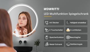 WDWRITTI LED Spiegelschrank Spezialist