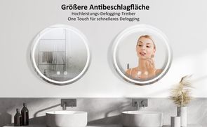Größere Antibeschlagfläche