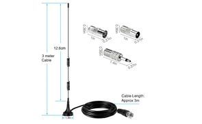  Flexible Platzierung dank 3 Meter Kabel