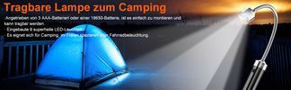 Tragbare Lampe zum camping