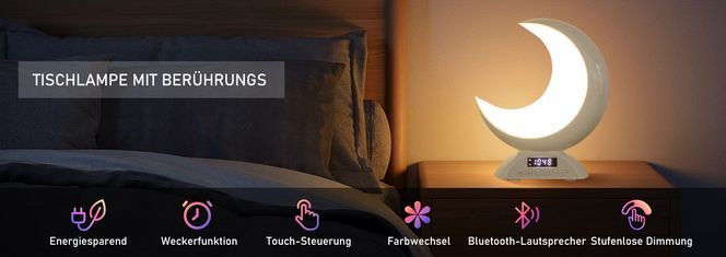 Perfekter Lichtwecker für das Schlafzimmer