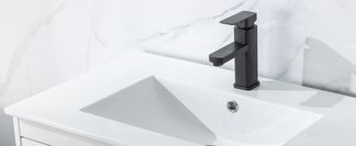  Hochwertiges Keramik Waschbecken mit Pop Up Ablauf 