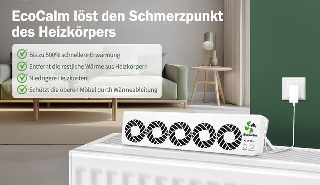 EcoCalm löst den Schmerzpunkt des Heizkörpers
