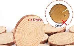 Glatte und flache Holzscheibenoberfläche