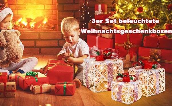 Gut verarbeitete Geschenkboxen im 3er Set