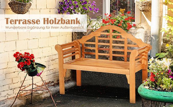 Terrasse Holzbank