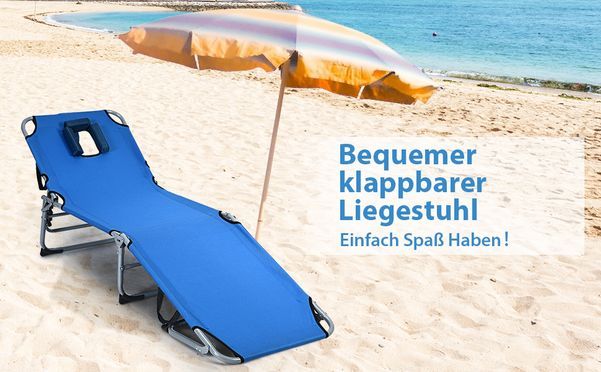Beauemer klappbarer Liegestuhl