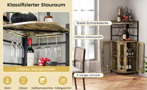 Mehrere Aufbewahrungsmöglichkeiten