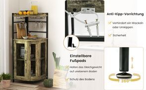 Kippsicherung und verstellbares Fußpolster