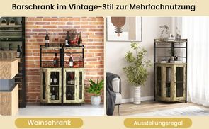 Platzsparender Eckschrank