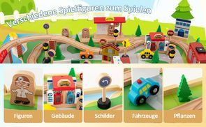 Eisenbahnset aus Holz