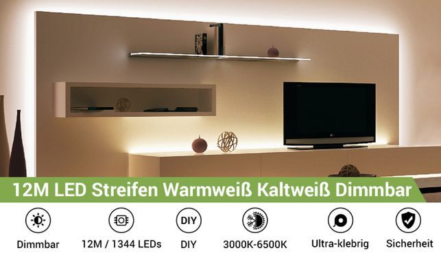 Bringen Sie Farbe in Ihr Leben mit der Dual Colour Temperature Remote Control Light Bar!