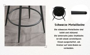 Schwarze Metallbeine