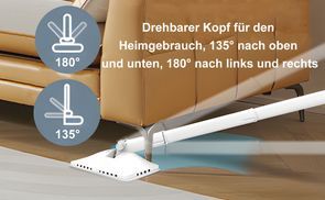 Flexibler 180°/135°Reinigungs­kopf