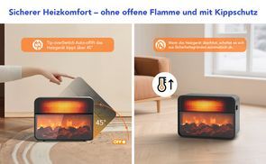 Sichere & komfortable Wärme ohne offene Flamme