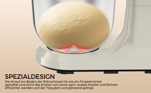 Spezialdesign für zeitsparendes Kneten und gleichmäßige Erge