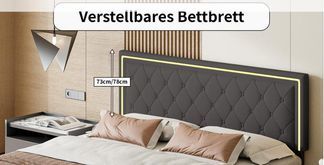 Kopfteil ist höhenverstellbar