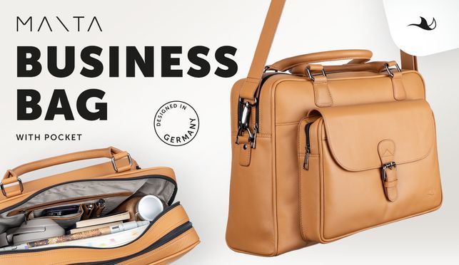 MANTA Business Bag mit Fronttasche – Stilvolles Statement mit maximalem Stauraum