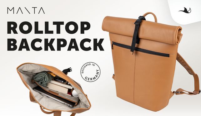 MANTA Rolltop Backpack – Stylish und flexibel unterwegs