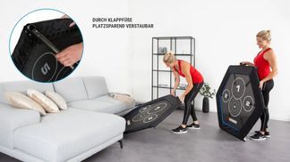 Klappmechanismus mit Druckknopf für schnelles Verstauen
