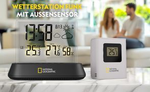Wetterstation Funk mit Außensensor