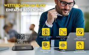 Wetterdaten im Blick einfache Bedienung 