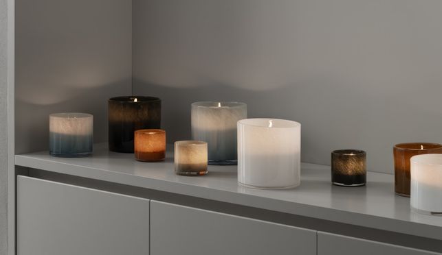 SAGA Glaswindlicht in verschiedenen Farben und Größen