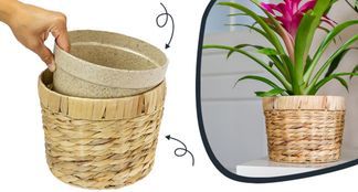 Absolute Marktneuheit | Pflanztopf aus 70% Naturmaterialien