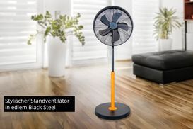 Moderner Standventilator mit hohem Coolness Faktor
