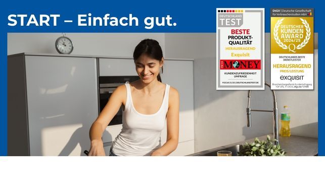 Qualität zum guten Preis: START GSP59109‐030E weiss von Exquisit